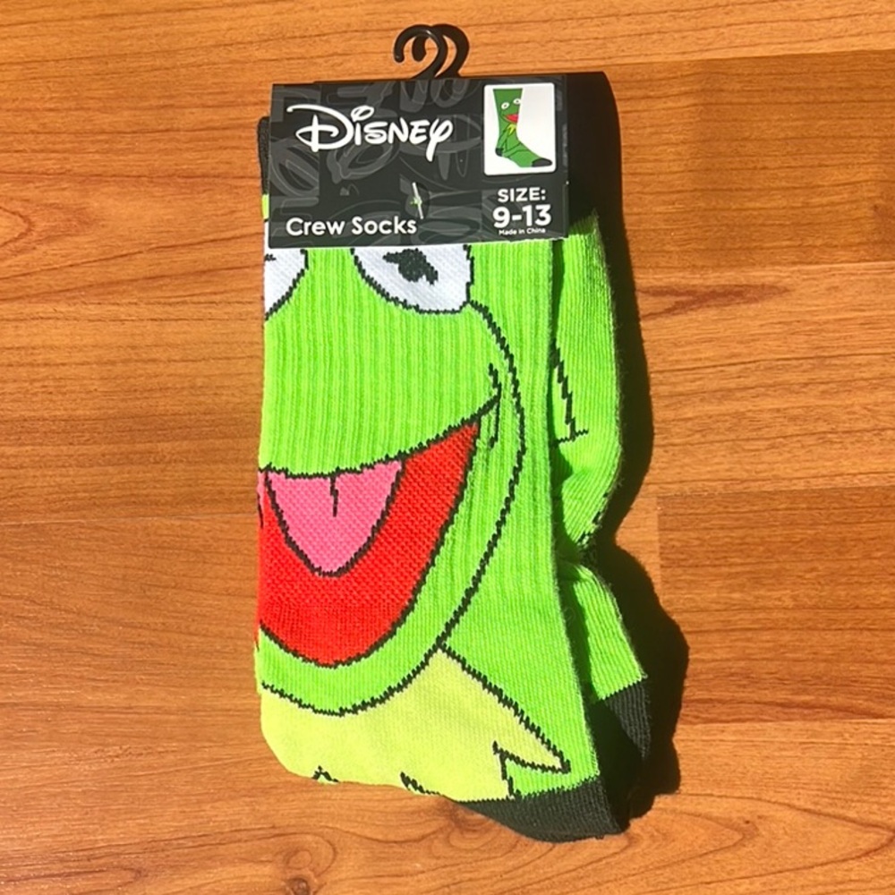 🚨 3 for $15 🚨Disney Kermit the Frog Crew Socks